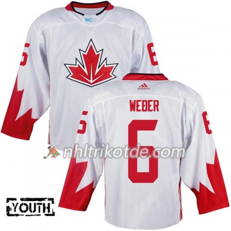 Kanada Trikot Shea Weber 6 2016 World Cup Weiß - Kinder